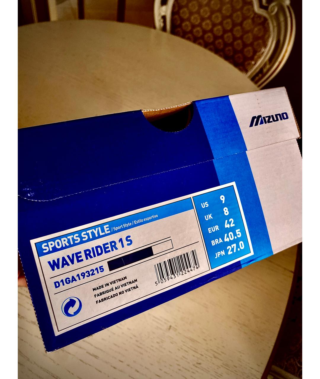 MIZUNO Синие замшевые низкие кроссовки / кеды, фото 8