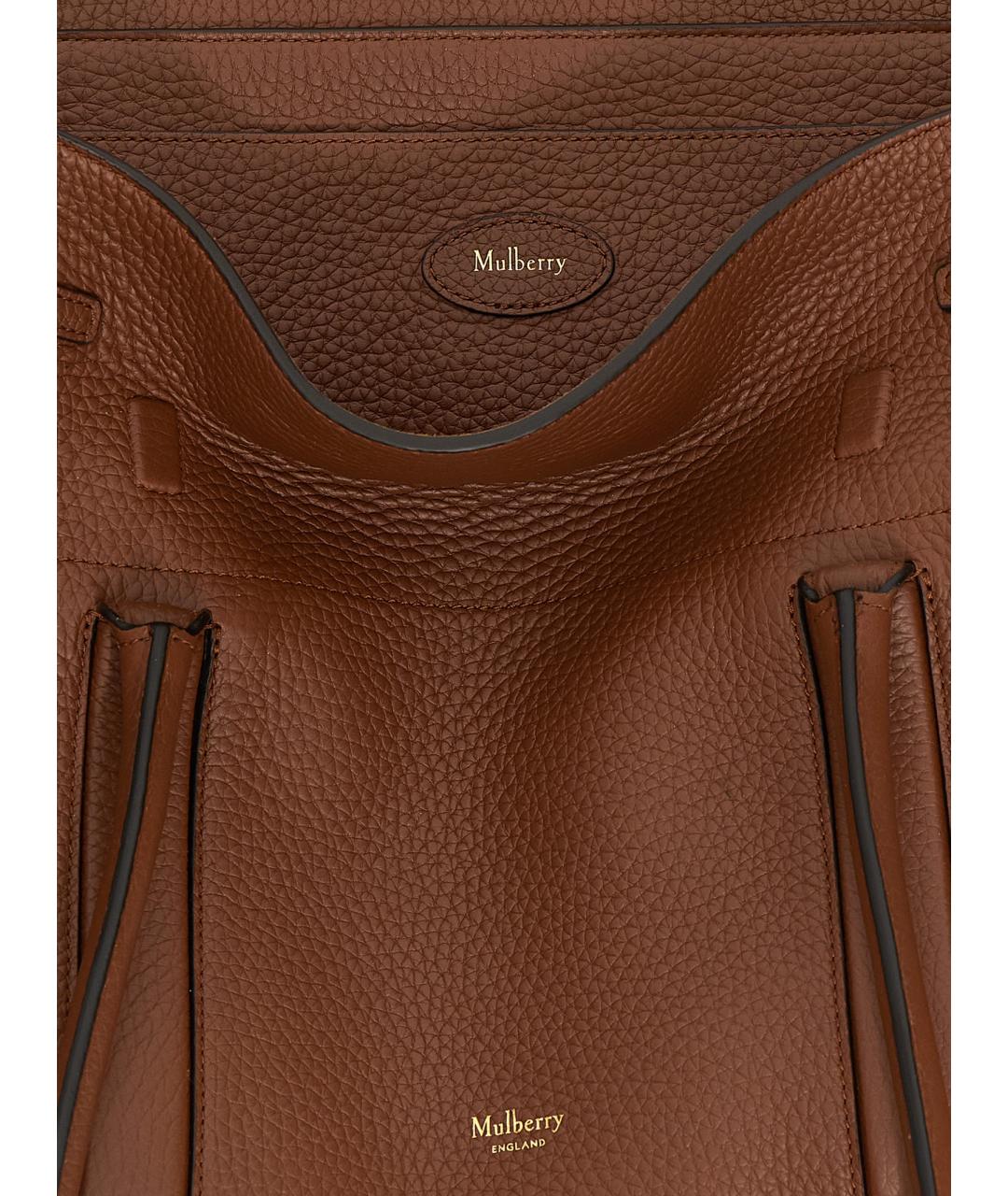 MULBERRY Коричневая кожаная сумка тоут, фото 4