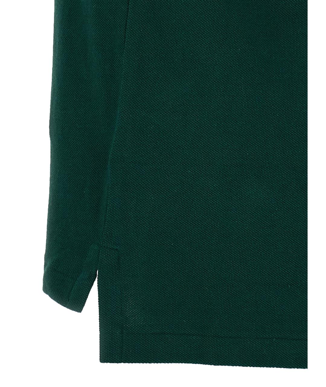POLO RALPH LAUREN Зеленые хлопковое поло с коротким рукавом, фото 4