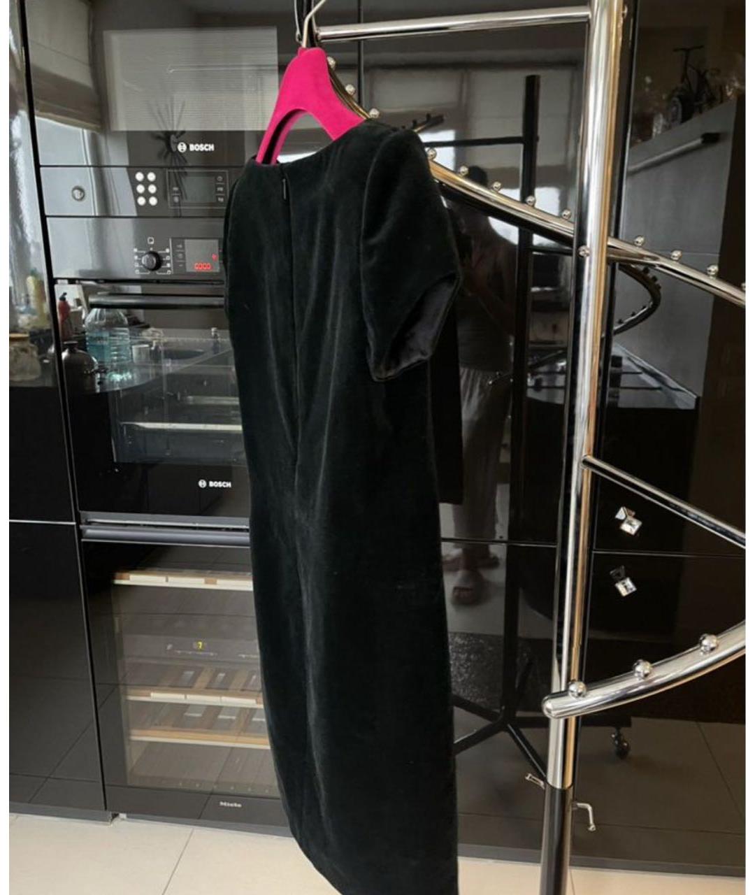 SAINT LAURENT Черное ацетатное коктейльное платье, фото 2