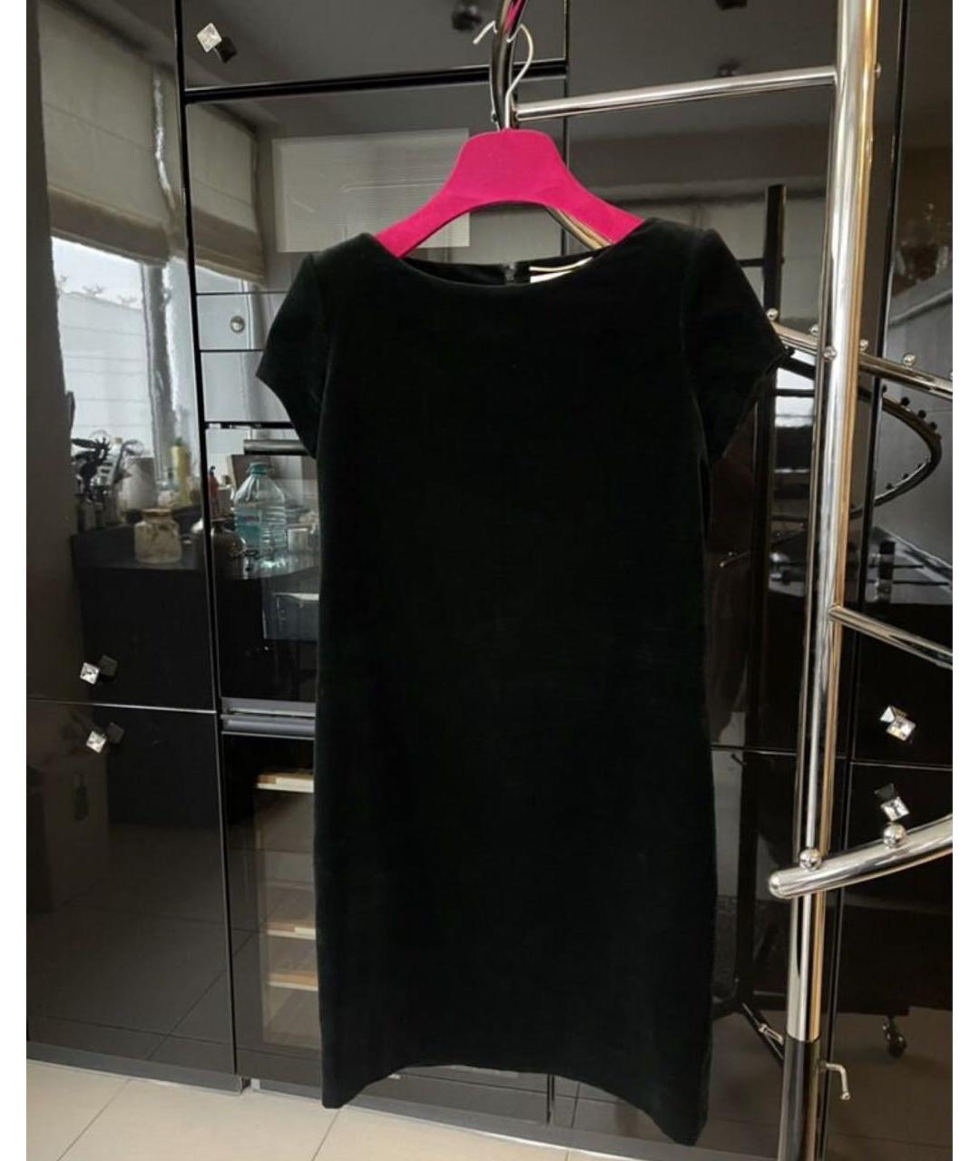 SAINT LAURENT Черное ацетатное коктейльное платье, фото 8