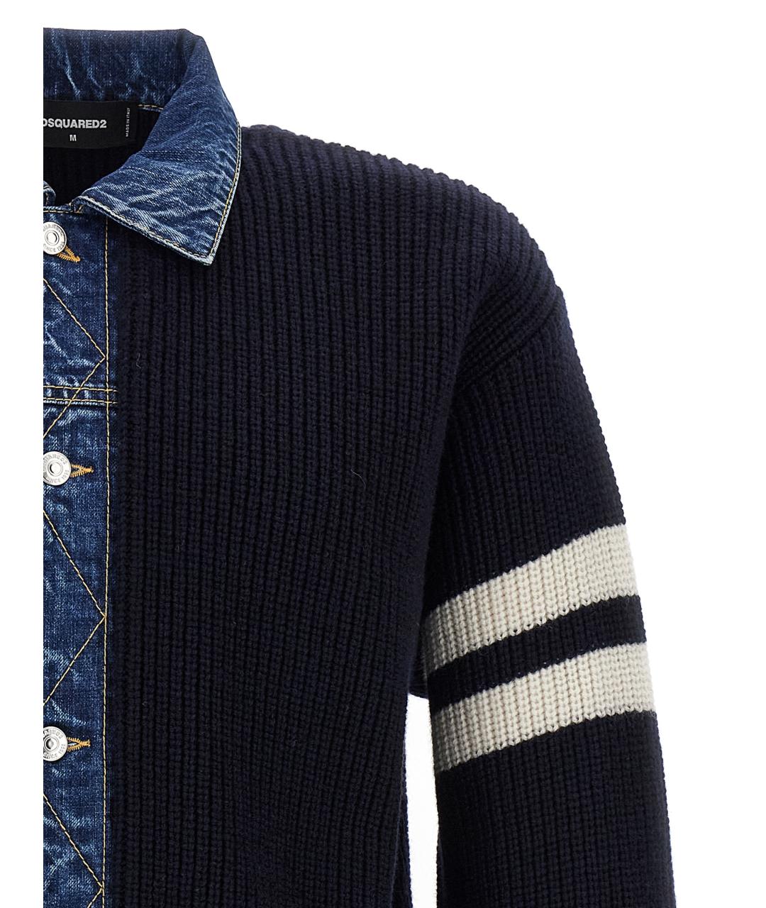 DSQUARED2 Мульти шерстяной кардиган, фото 3