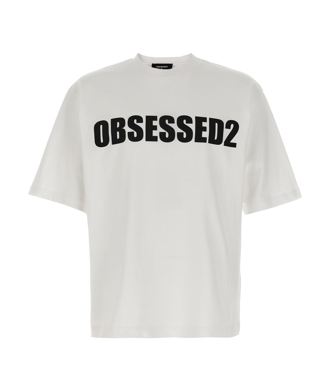 DSQUARED2 Белая хлопковая футболка, фото 1
