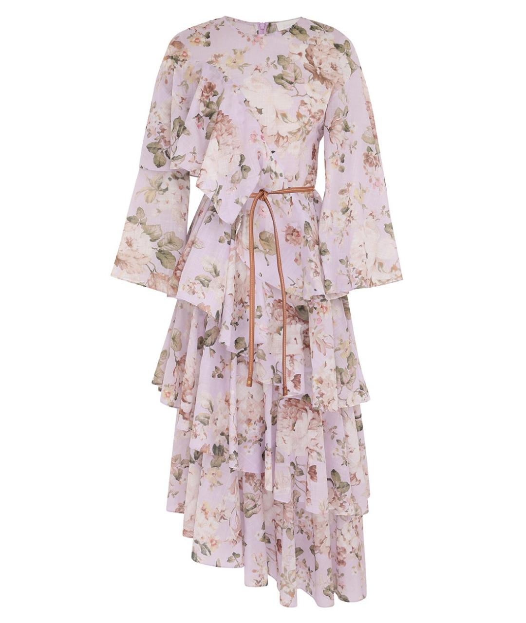 ZIMMERMANN Фиолетовое коктейльное платье, фото 1