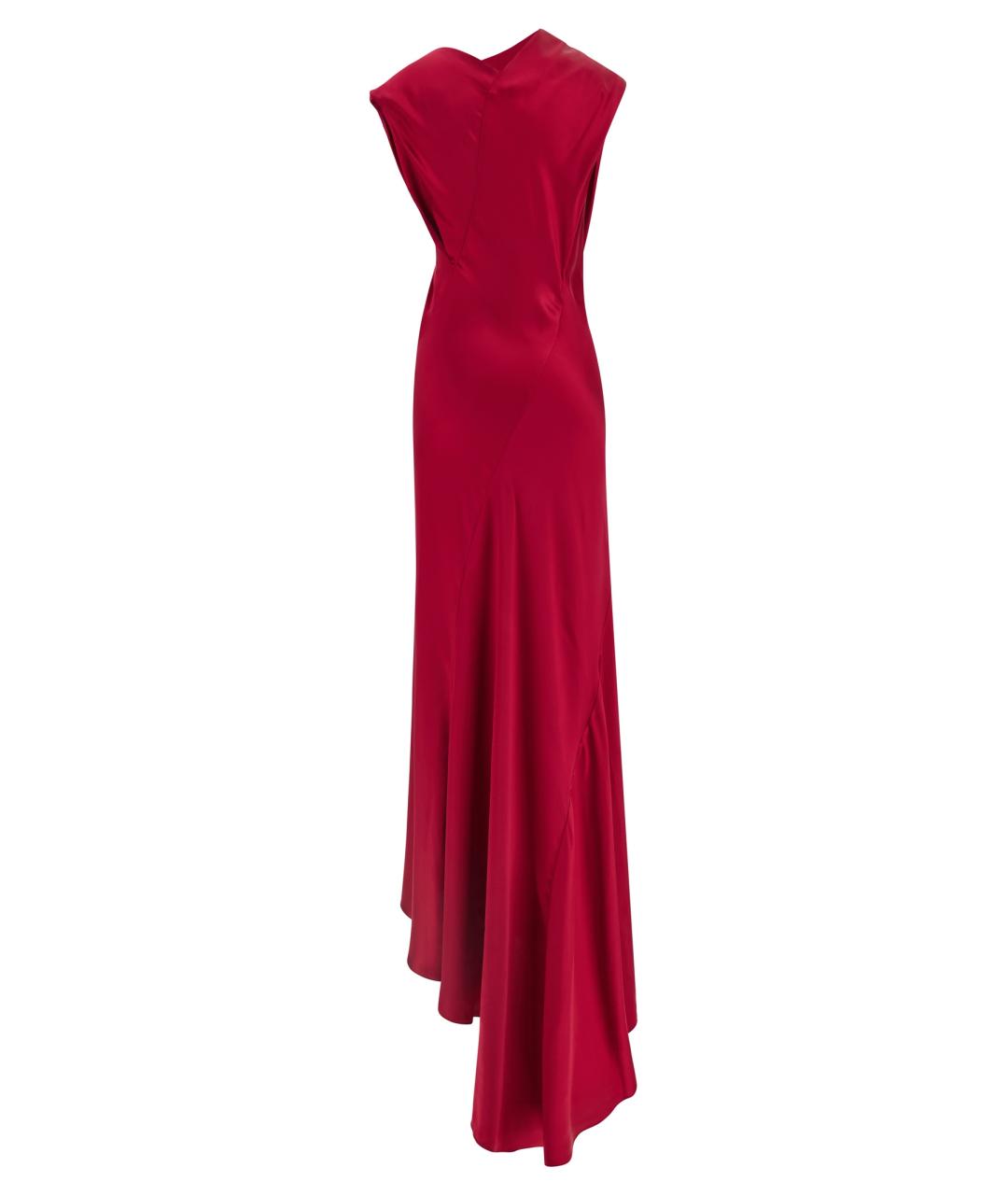 ALBERTA FERRETTI Красная вискозная юбка макси, фото 2