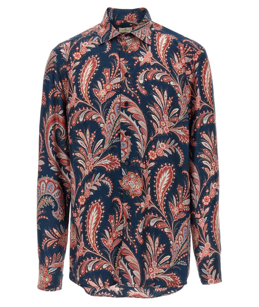 ETRO Мульти шелковая кэжуал рубашка, фото 1