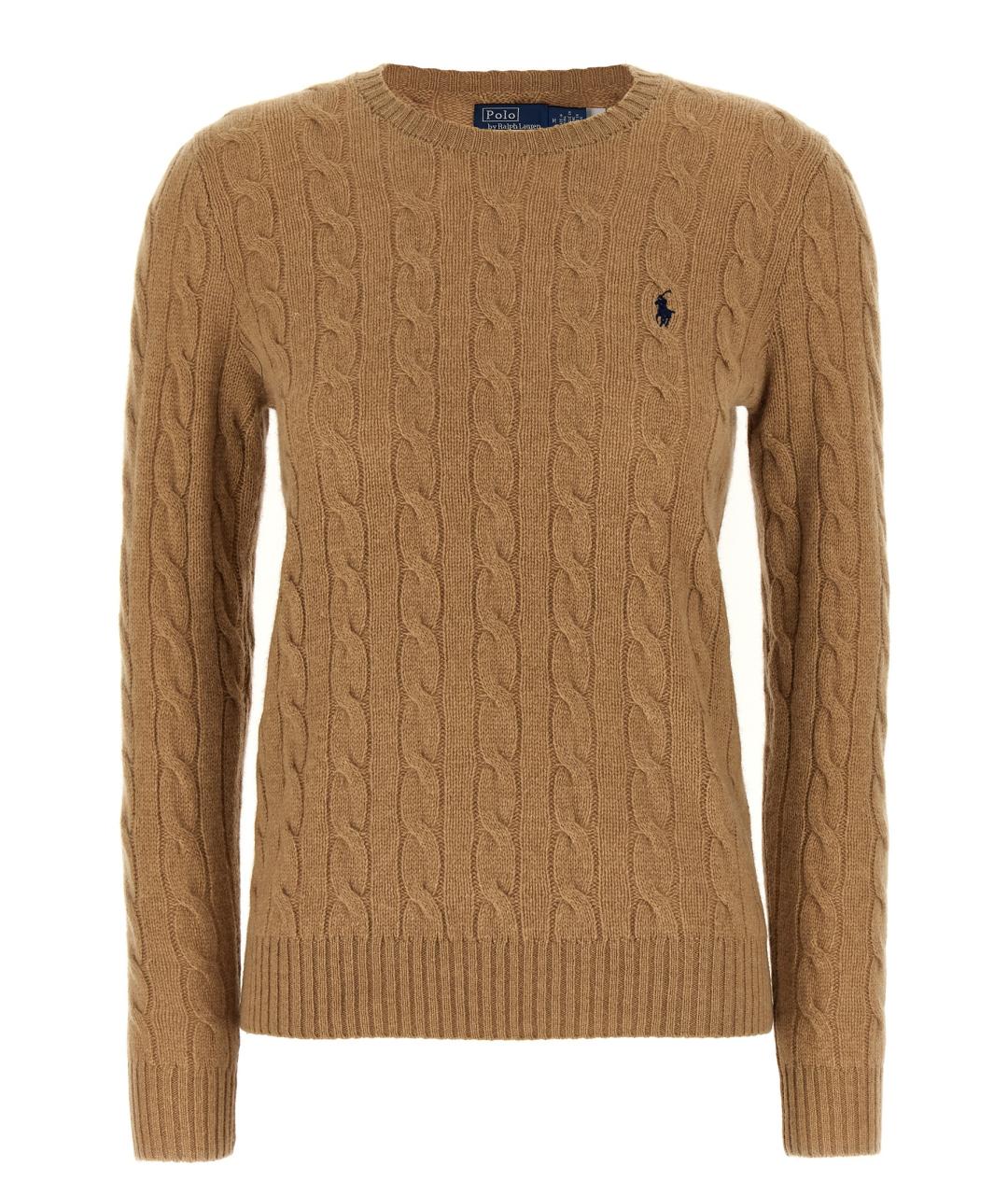 POLO RALPH LAUREN Бежевый шерстяной джемпер / свитер, фото 1