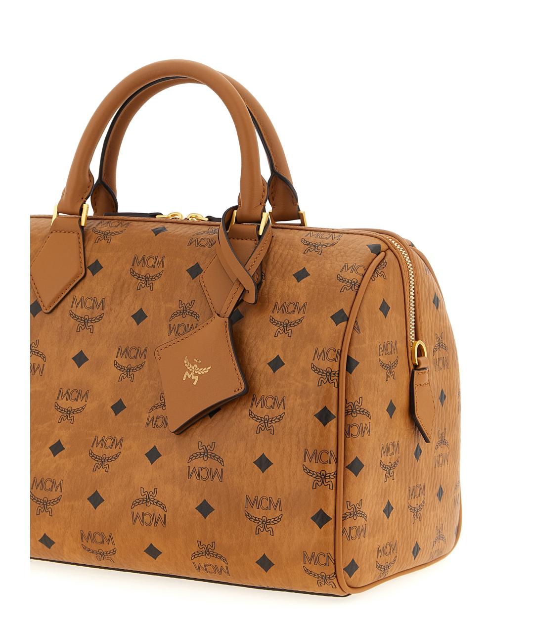 MCM Коричневая сумка тоут из искусственной кожи, фото 3