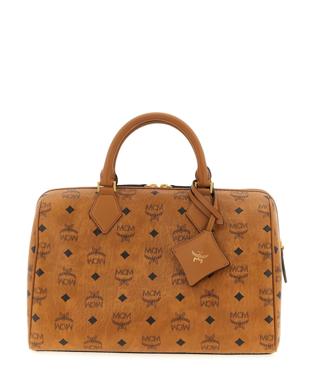 MCM Коричневая сумка тоут из искусственной кожи, фото 1
