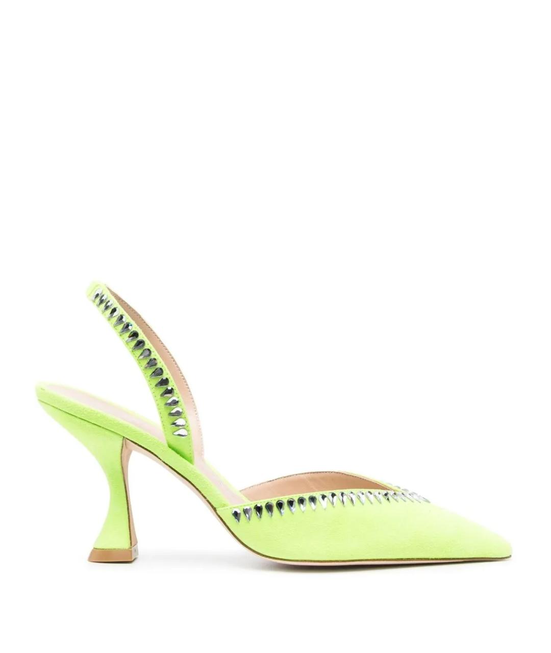 STUART WEITZMAN Салатовые туфли, фото 1