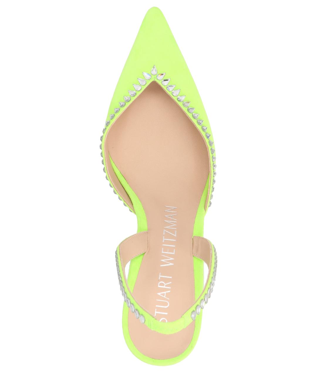 STUART WEITZMAN Салатовые туфли, фото 2