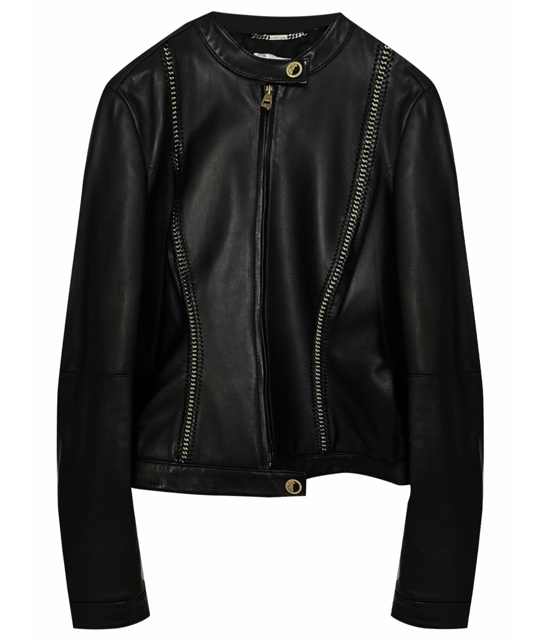 VERSACE COLLECTION Черная кожаная куртка, фото 1