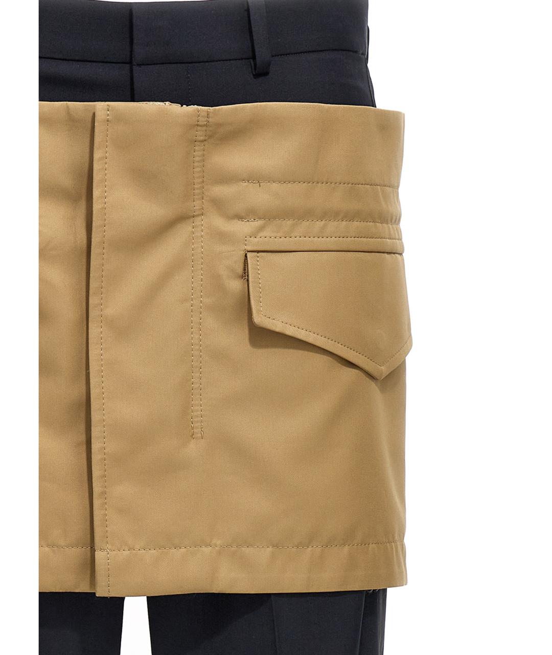 SACAI Мульти полиэстеровые прямые брюки, фото 4