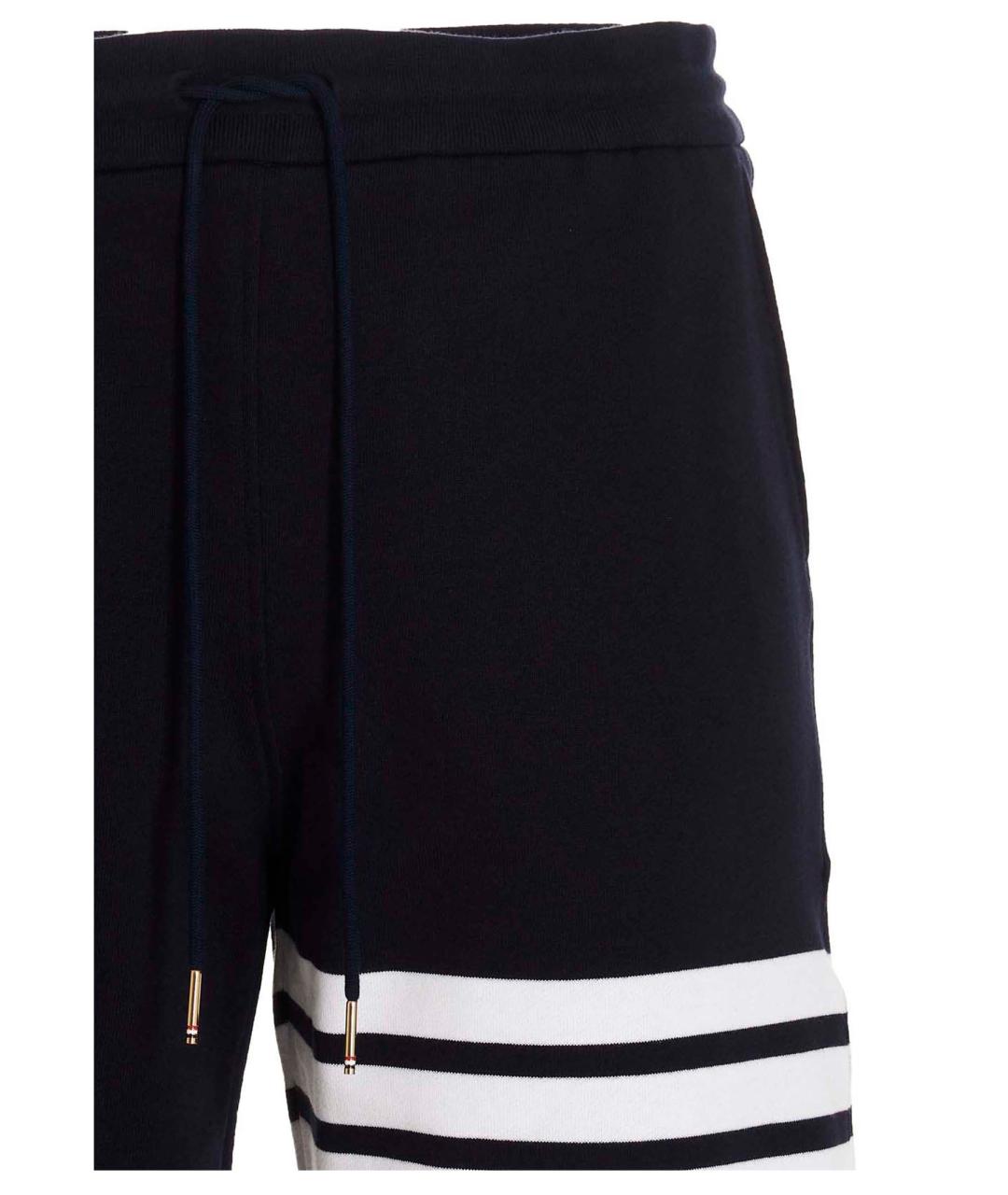 THOM BROWNE Синие хлопковые шорты, фото 3