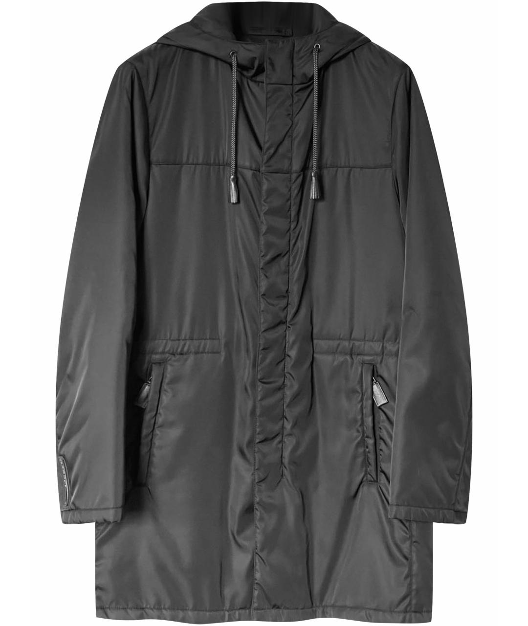 PRADA Черная полиамидовая парка, фото 1