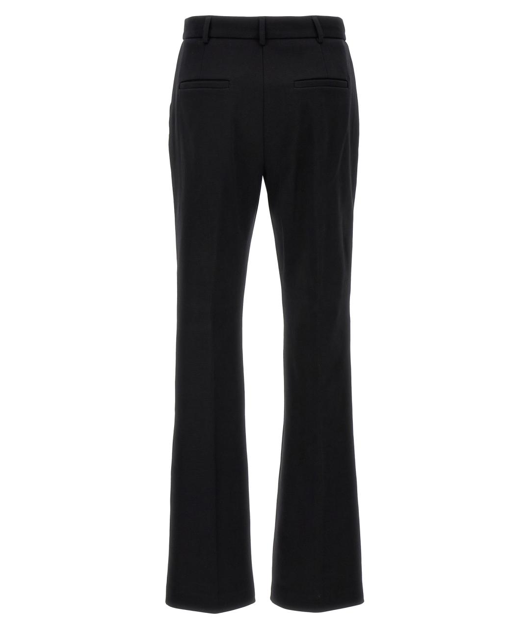 SPORTMAX Черные хлопковые брюки узкие, фото 2