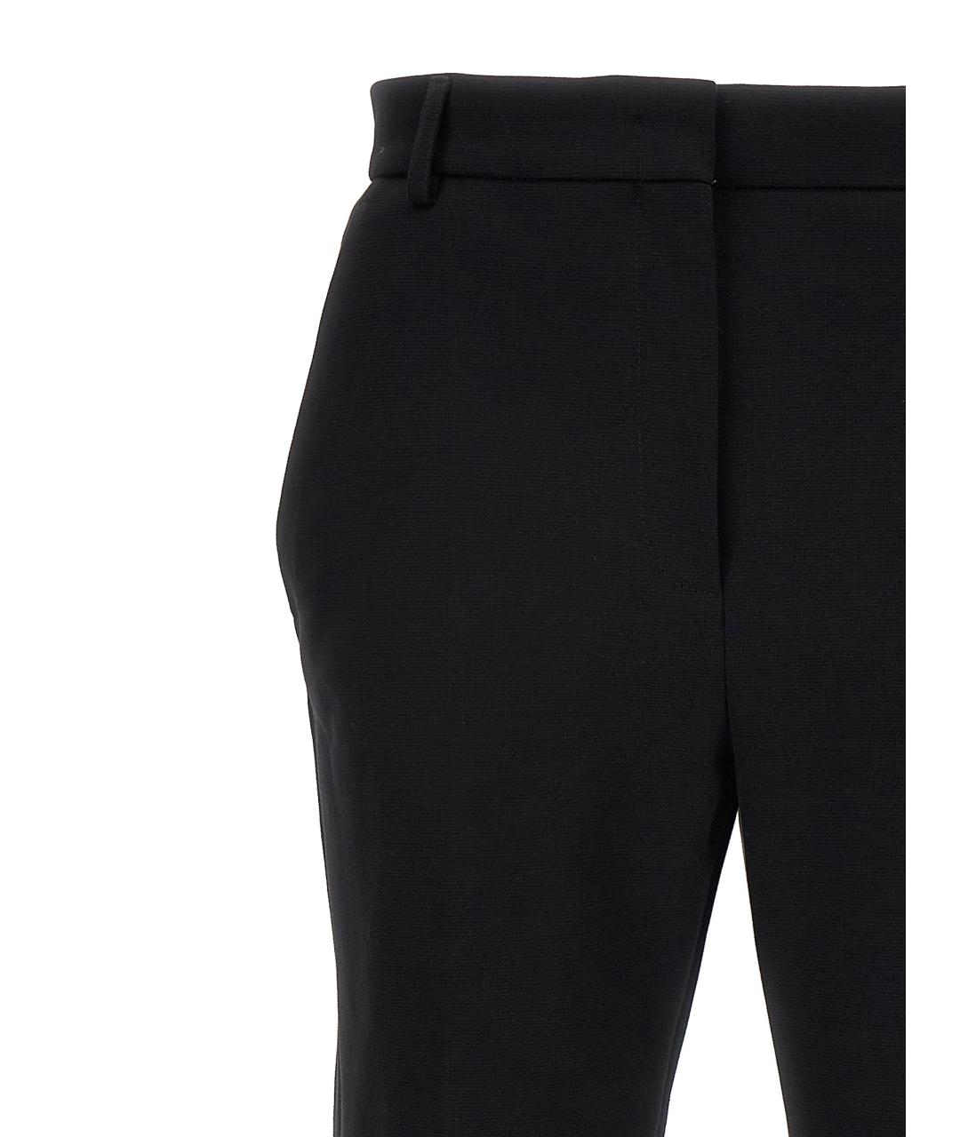 SPORTMAX Черные хлопковые брюки узкие, фото 3