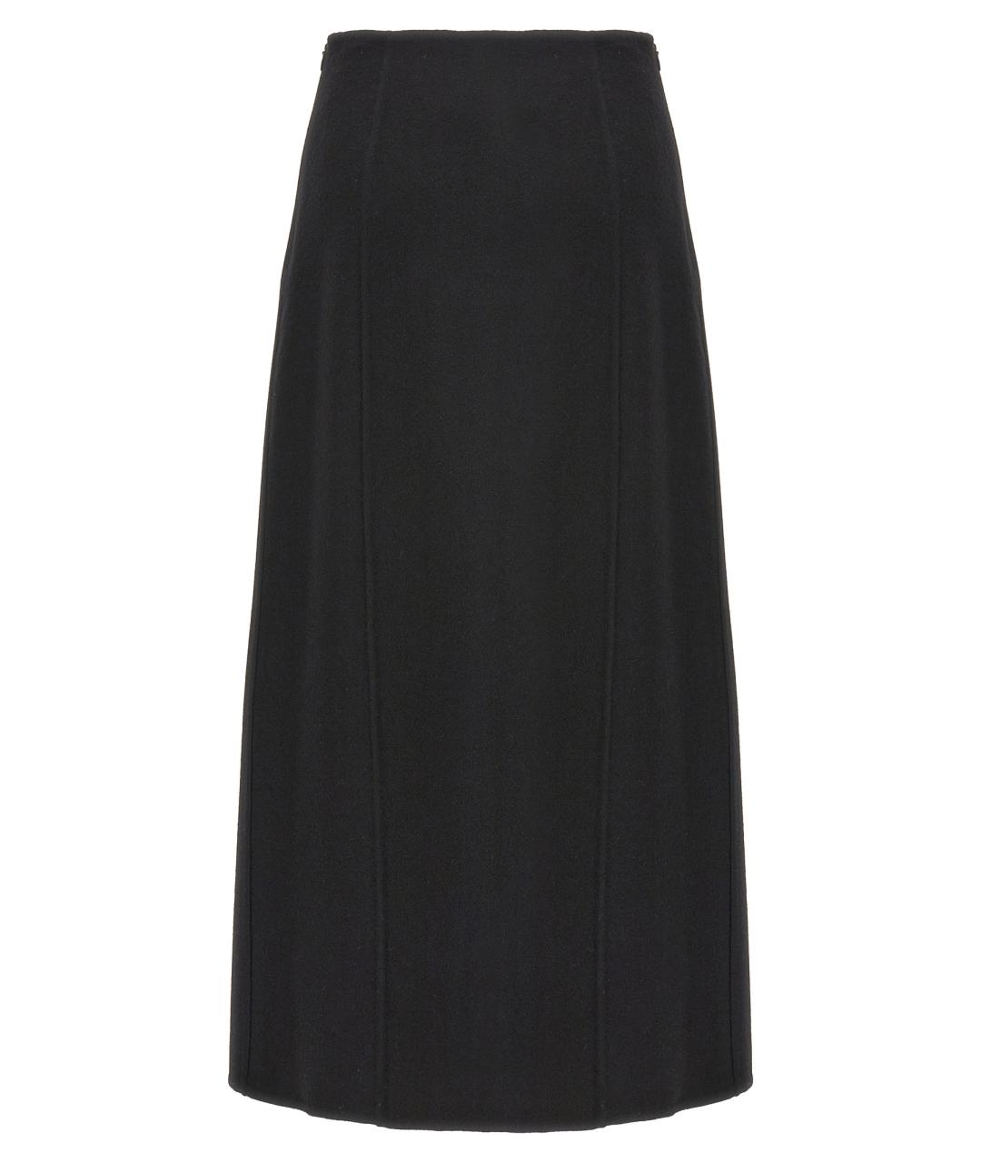 ERMANNO SCERVINO Черная шерстяная юбка макси, фото 2