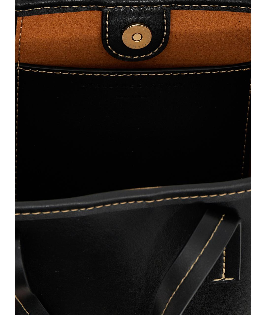 STELLA MCCARTNEY Черная сумка тоут из искусственной кожи, фото 4