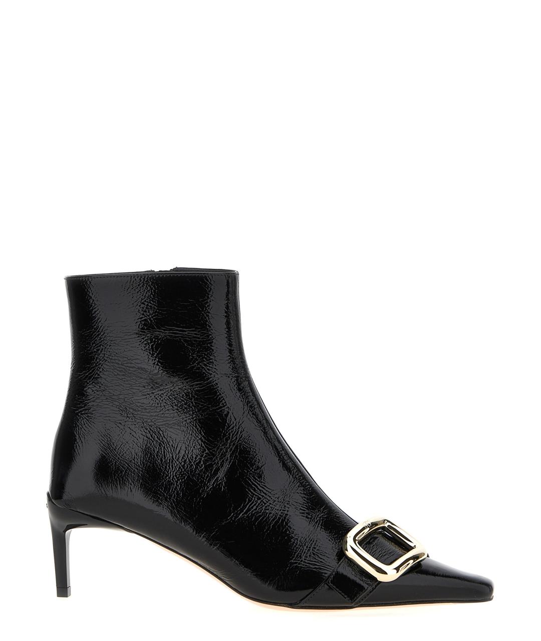 ROGER VIVIER Черные кожаные ботильоны, фото 1