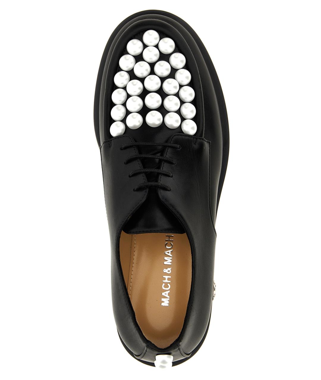 MACH&MACH Черные кожаные ботинки, фото 4