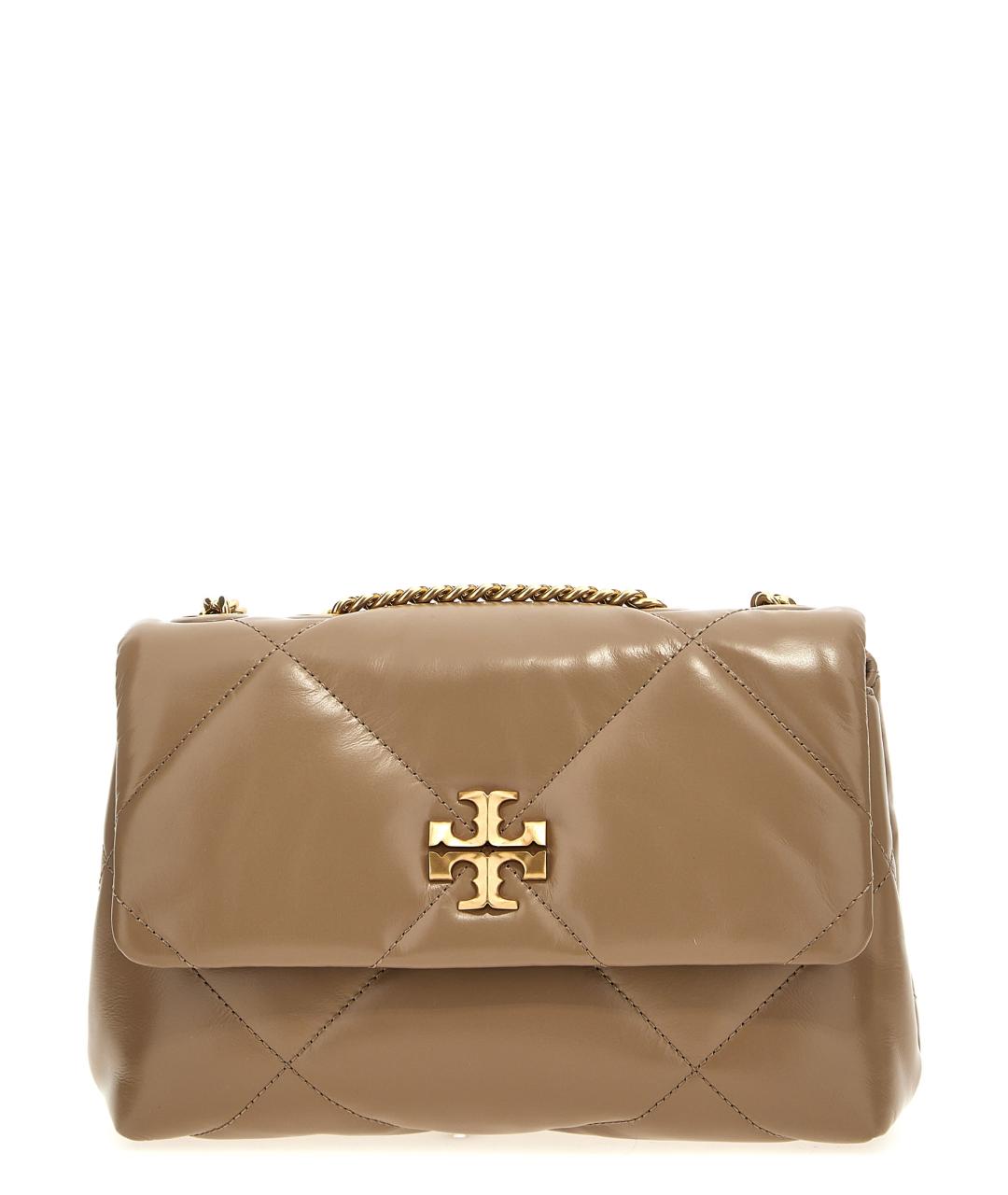TORY BURCH Бежевая кожаная сумка через плечо, фото 1