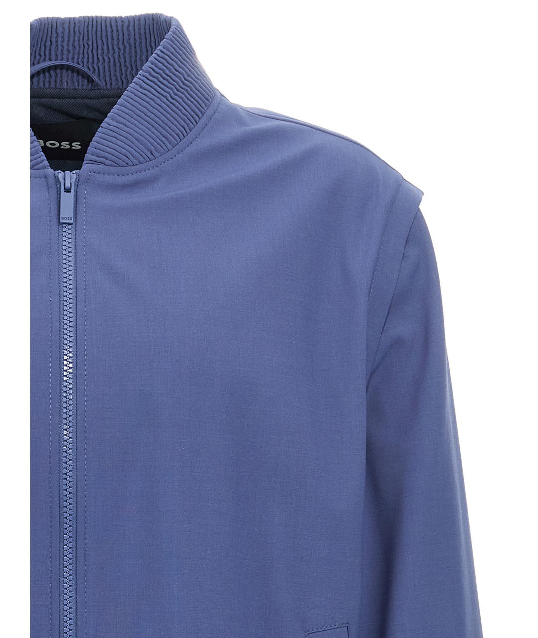 HUGO BOSS Голубая шерстяная куртка, фото 4