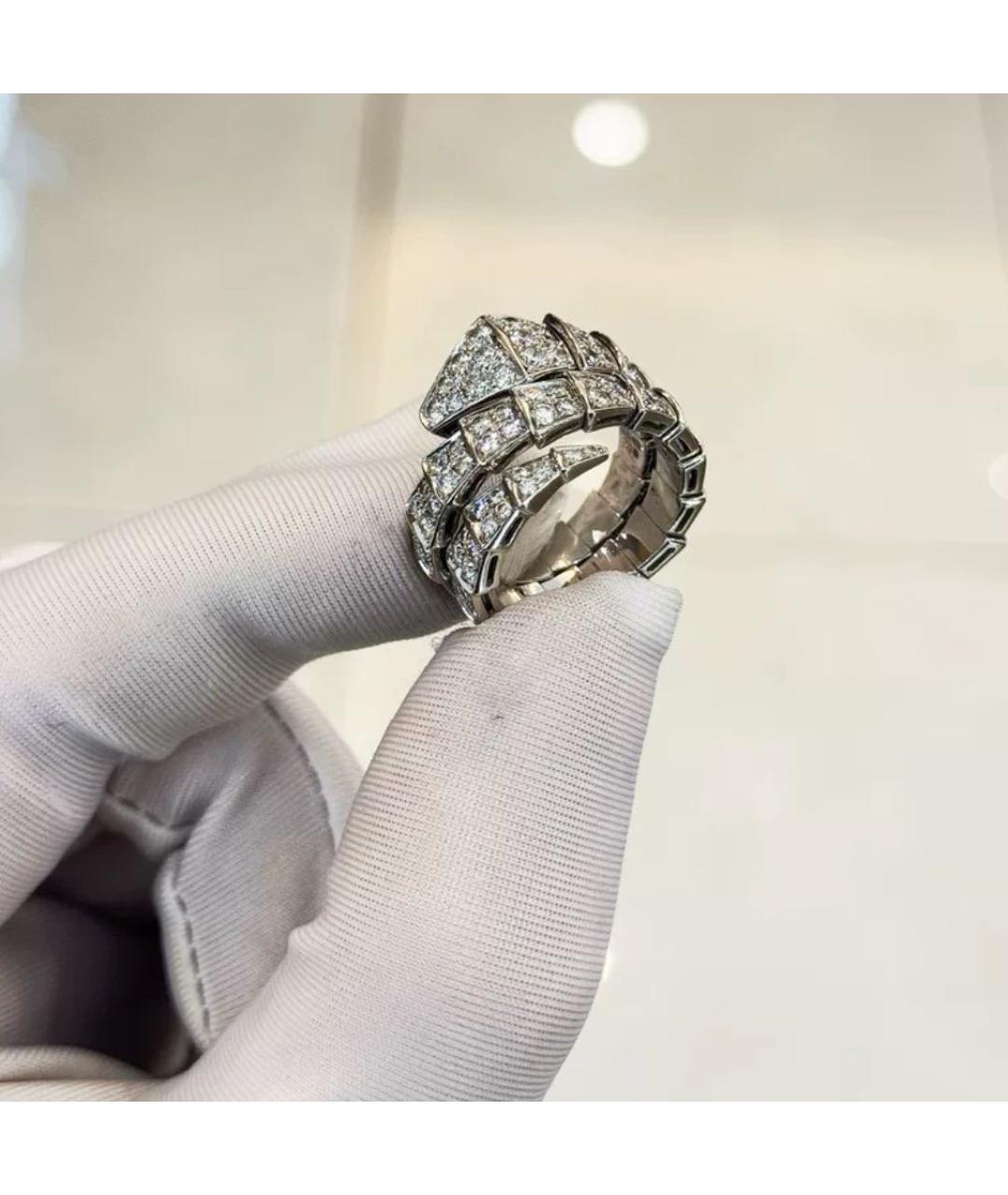 BVLGARI Белое кольцо из белого золота, фото 5
