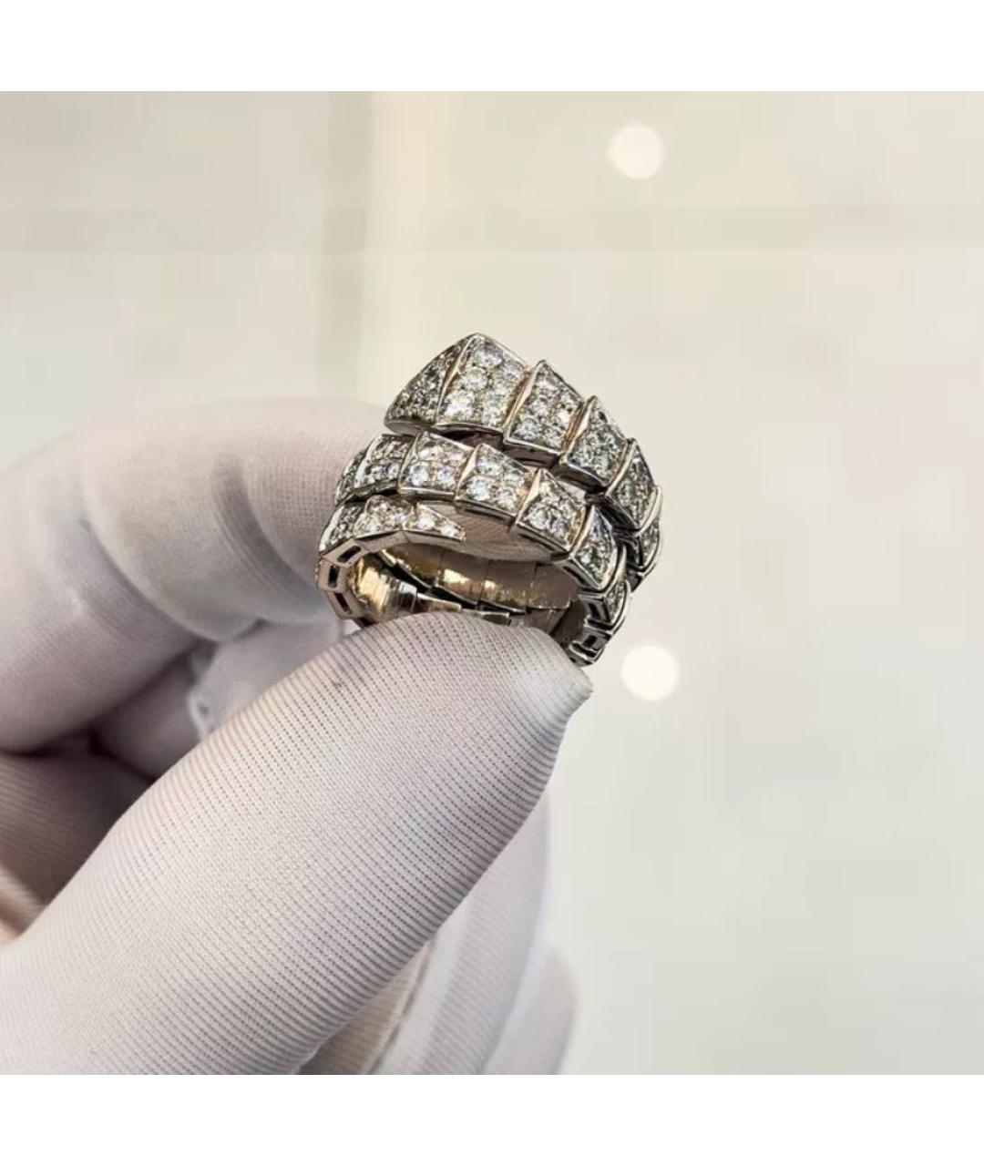 BVLGARI Белое кольцо из белого золота, фото 4