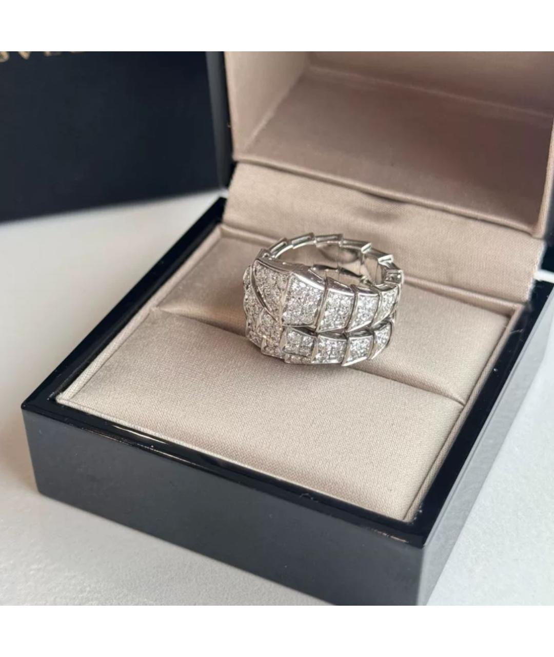 BVLGARI Белое кольцо из белого золота, фото 2