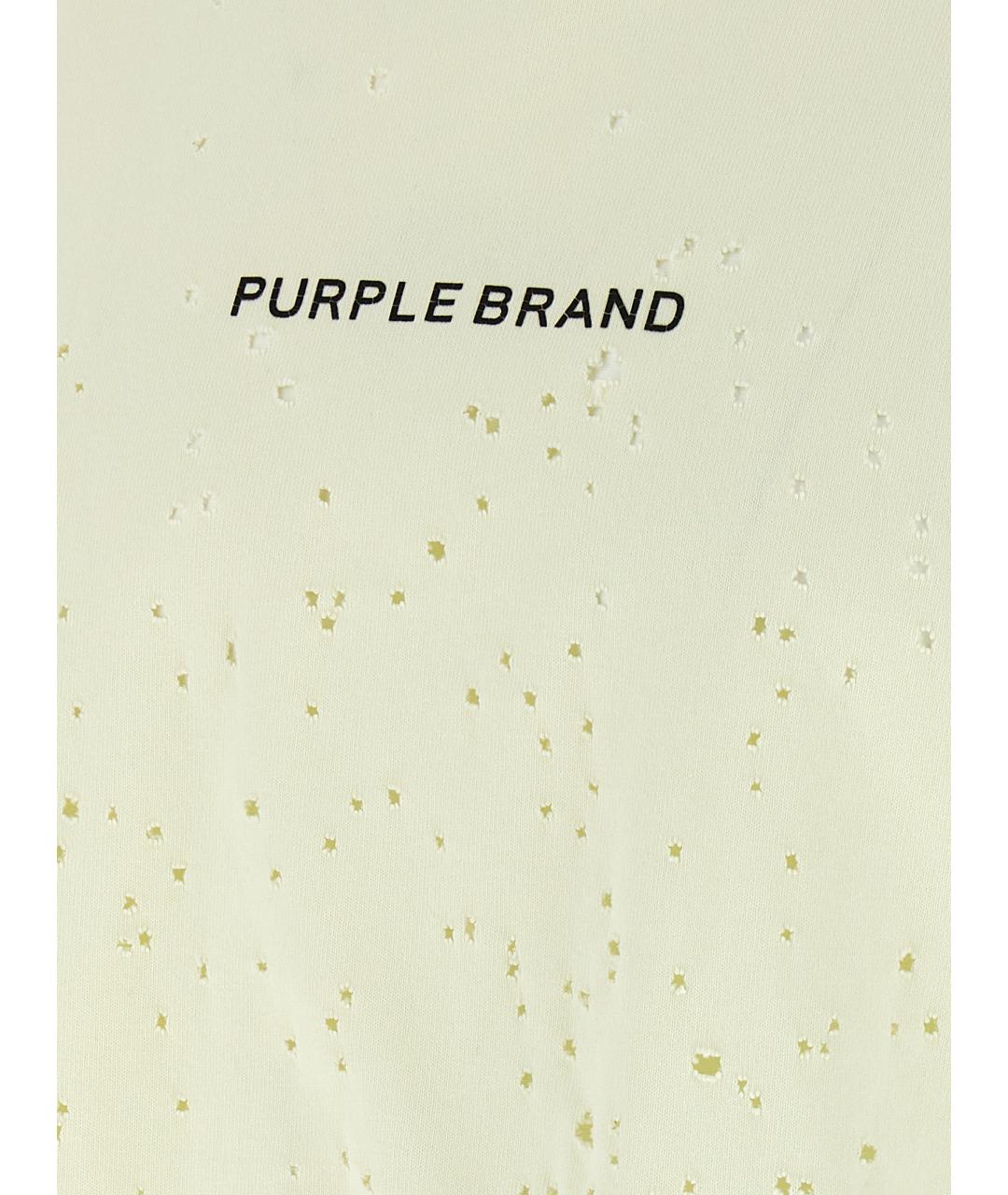 RALPH LAUREN PURPLE LABEL Желтая хлопковая футболка, фото 4