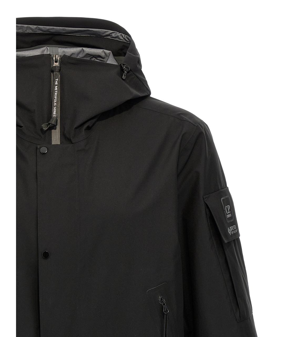 CP COMPANY Черная полиамидовая парка, фото 3