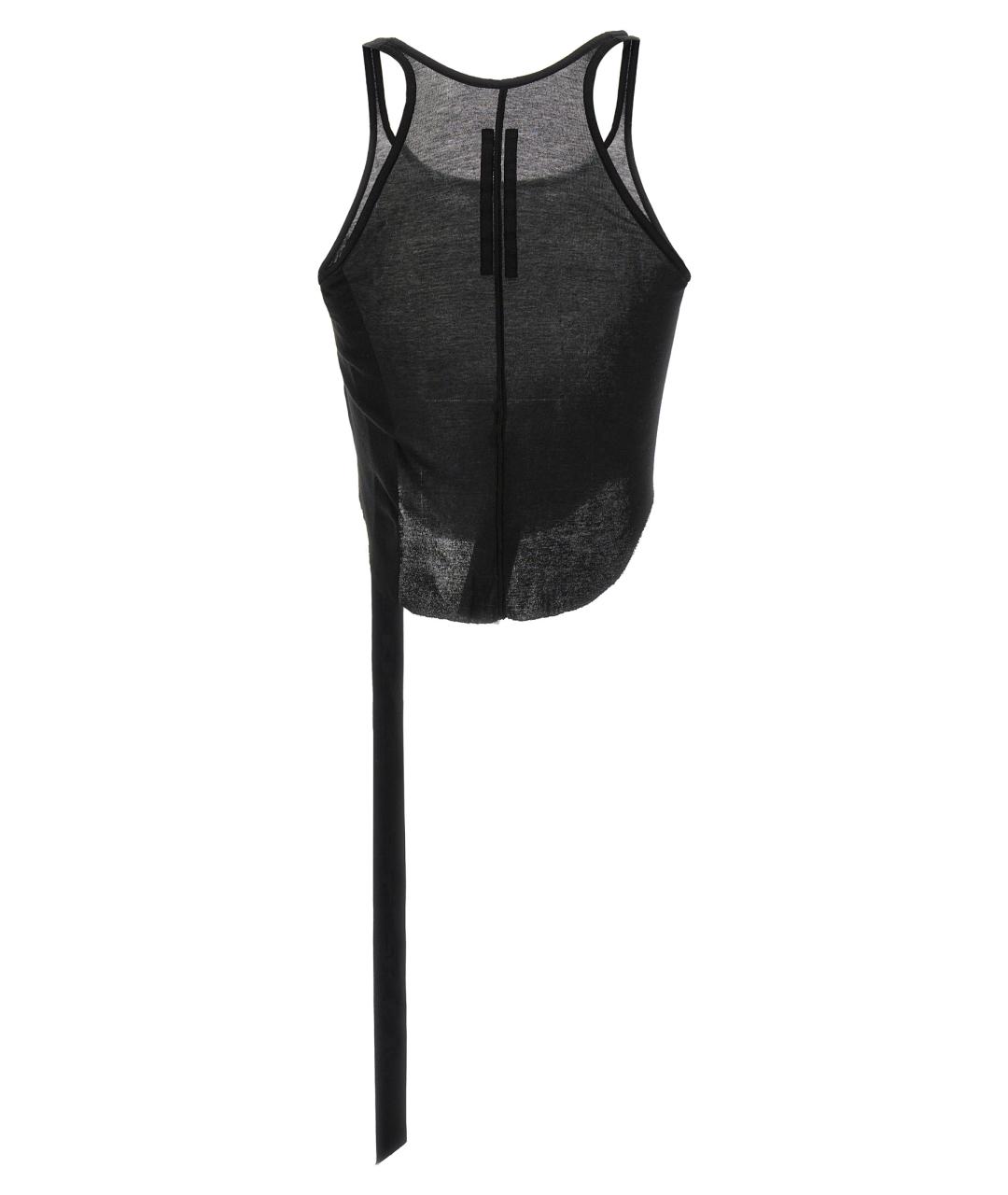 RICK OWENS DRKSHDW Черная хлопковая майка, фото 2