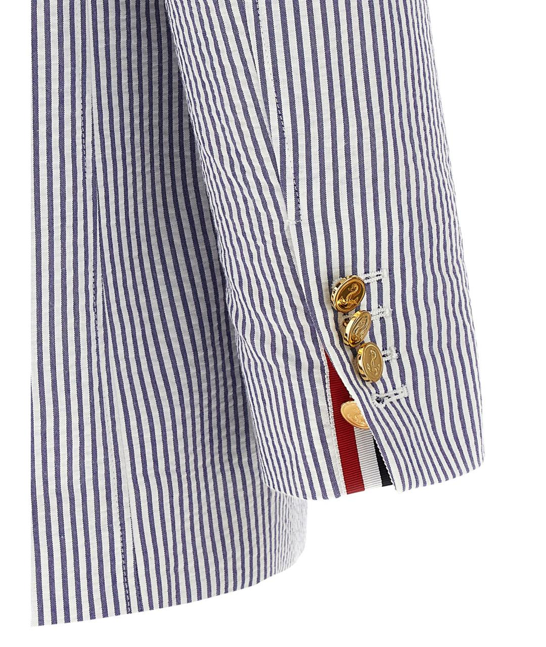 THOM BROWNE Голубой хлопковый жакет/пиджак, фото 4
