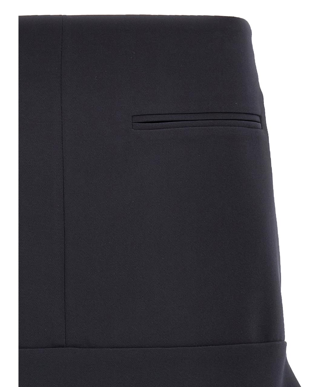 COURREGES Темно-синяя полиэстеровая юбка мини, фото 3