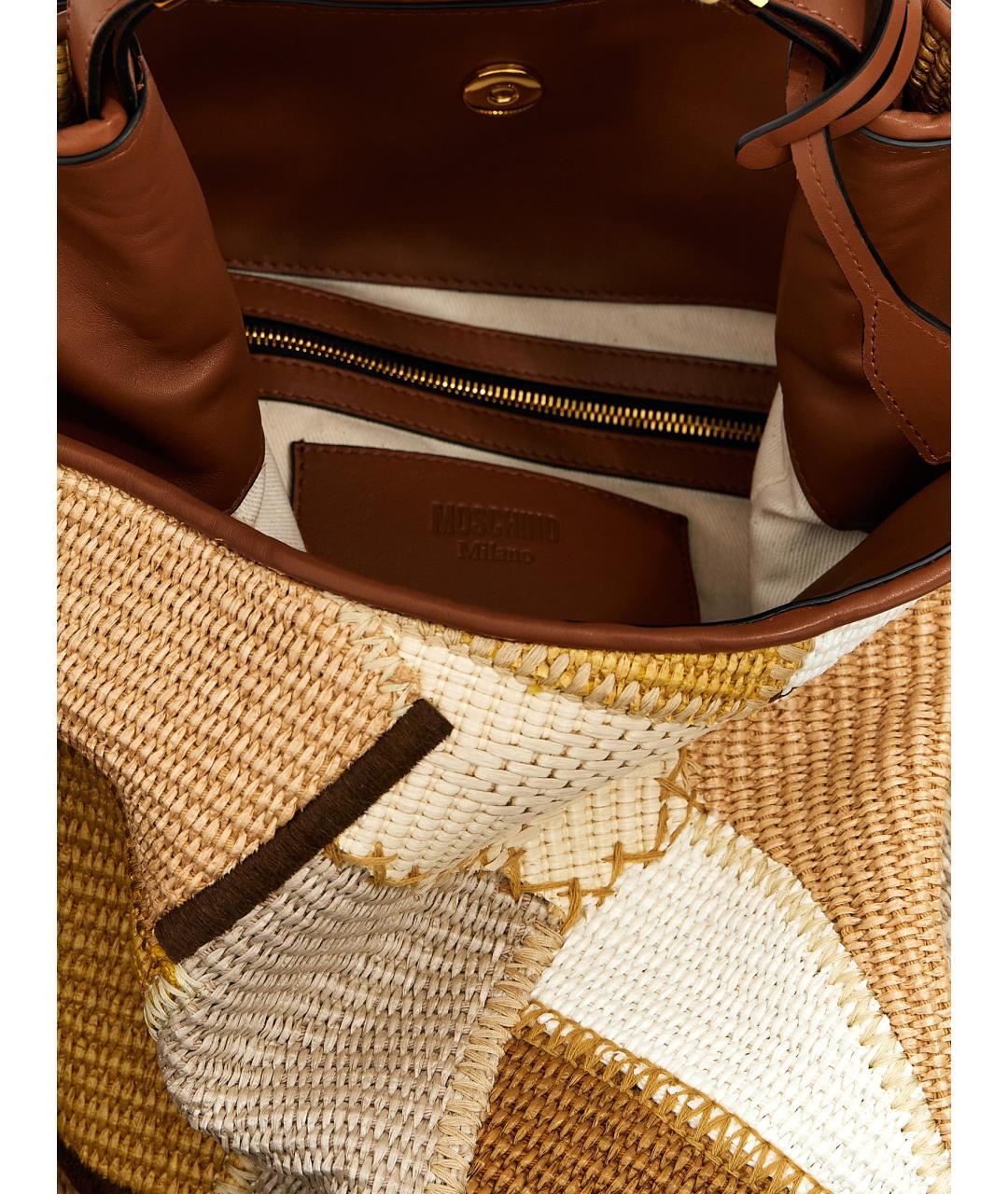MOSCHINO Мульти хлопковая сумка тоут, фото 4