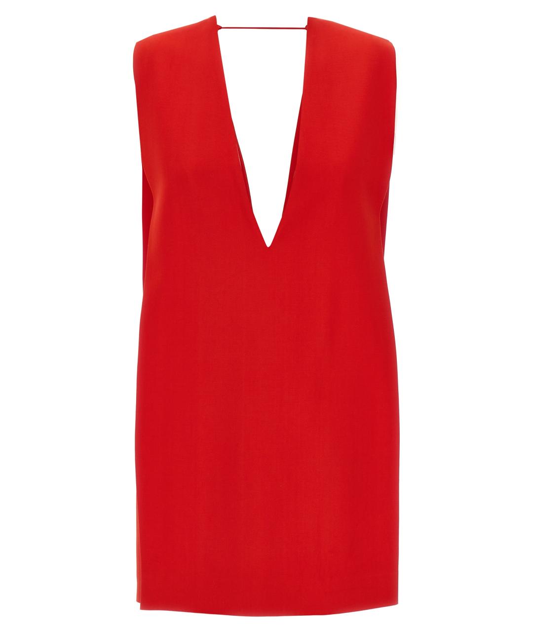 SPORTMAX Красное вискозное платье, фото 1