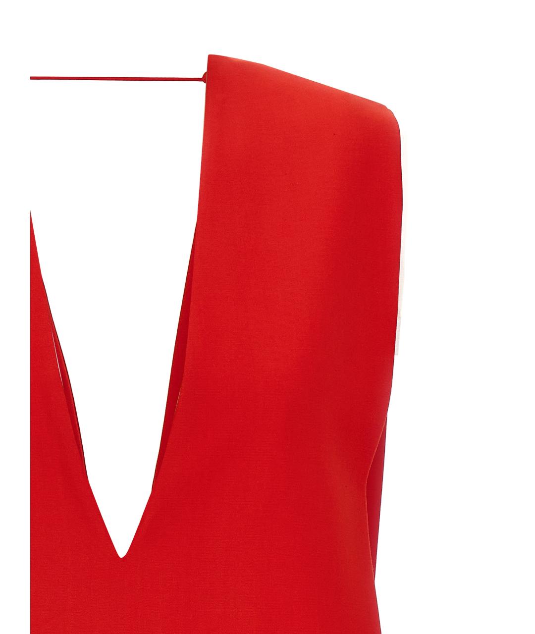 SPORTMAX Красное вискозное платье, фото 3