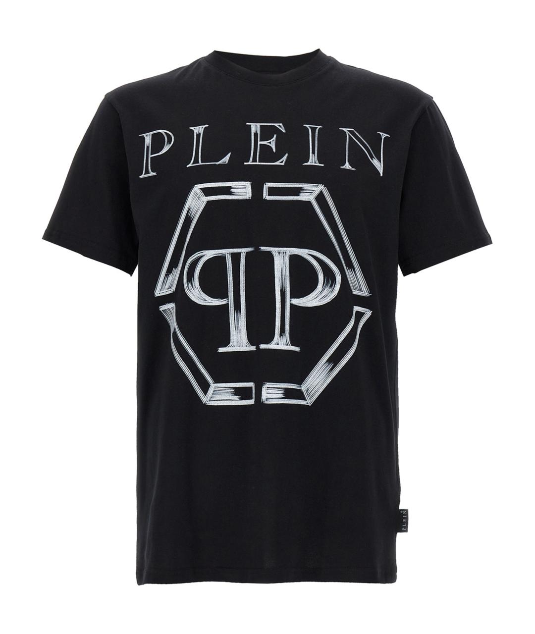 PHILIPP PLEIN Черная хлопковая футболка, фото 1