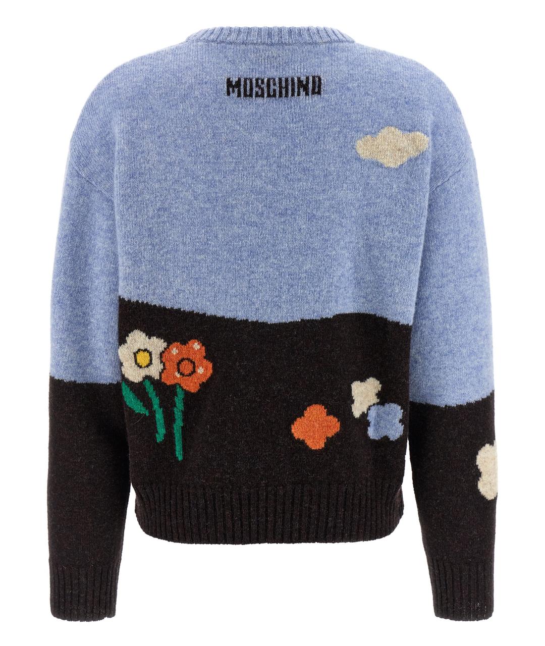 MOSCHINO Мульти шерстяной джемпер / свитер, фото 2