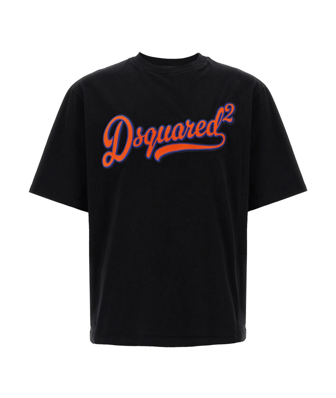 DSQUARED2 Черная хлопковая футболка, фото 1