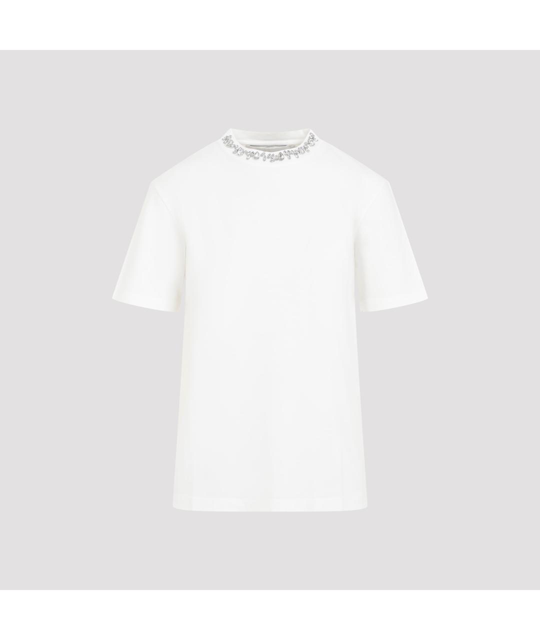 GOLDEN GOOSE DELUXE BRAND Белая хлопковая футболка, фото 2