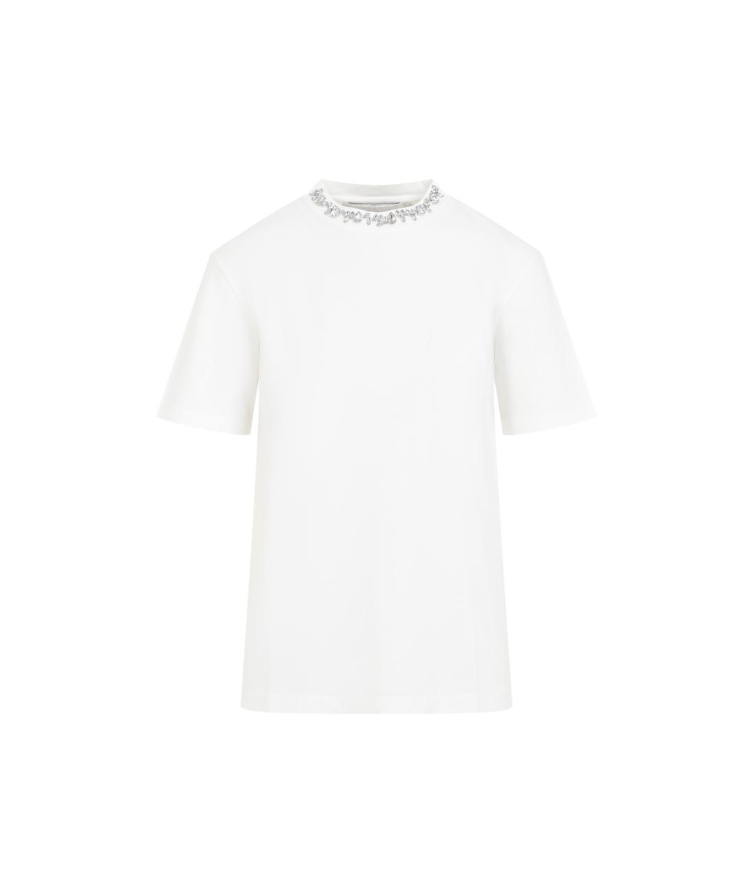 GOLDEN GOOSE DELUXE BRAND Белая хлопковая футболка, фото 1