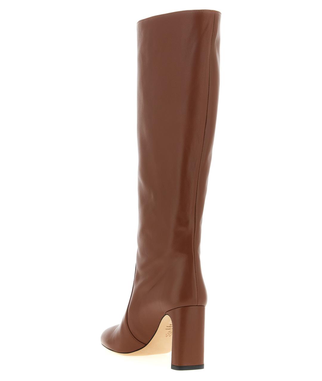 STUART WEITZMAN Коричневые кожаные сапоги, фото 3