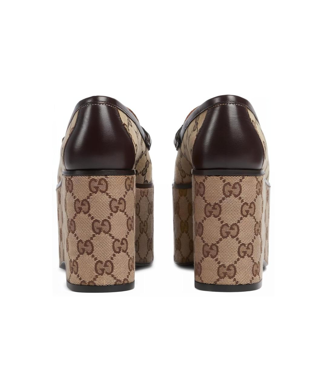 GUCCI Коричневые лоферы, фото 4