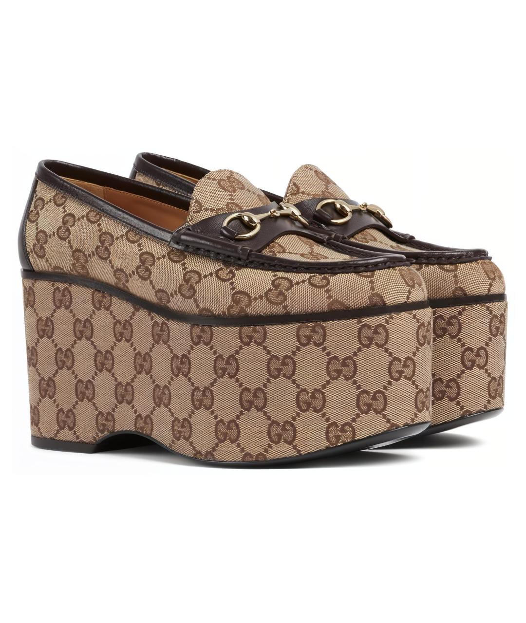 GUCCI Коричневые лоферы, фото 2