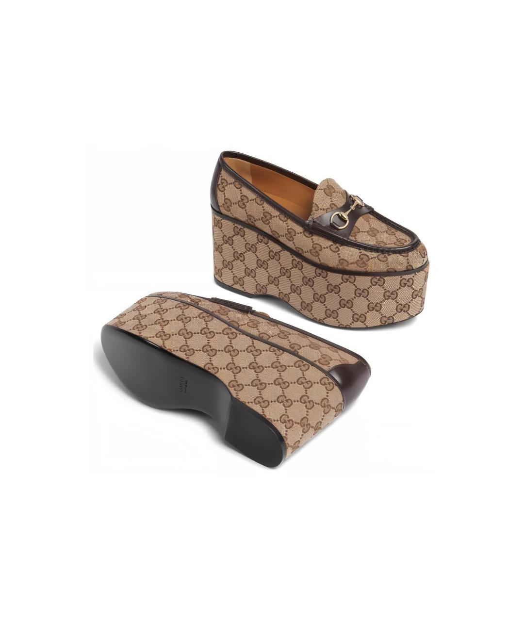 GUCCI Коричневые лоферы, фото 5
