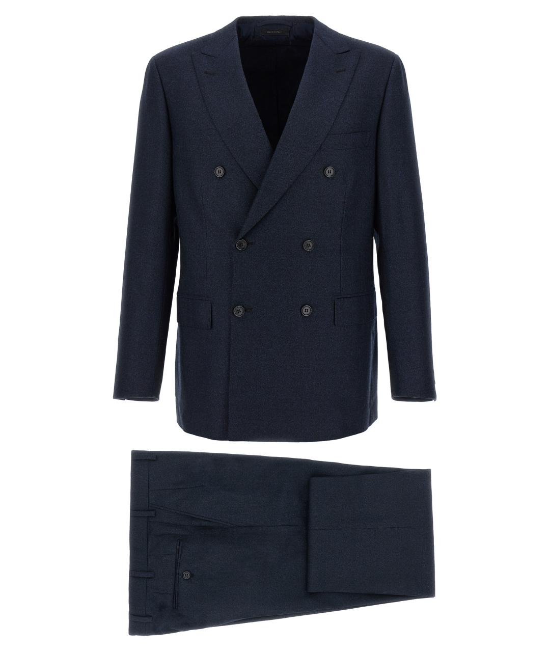 BRIONI Темно-синий классический костюм, фото 1