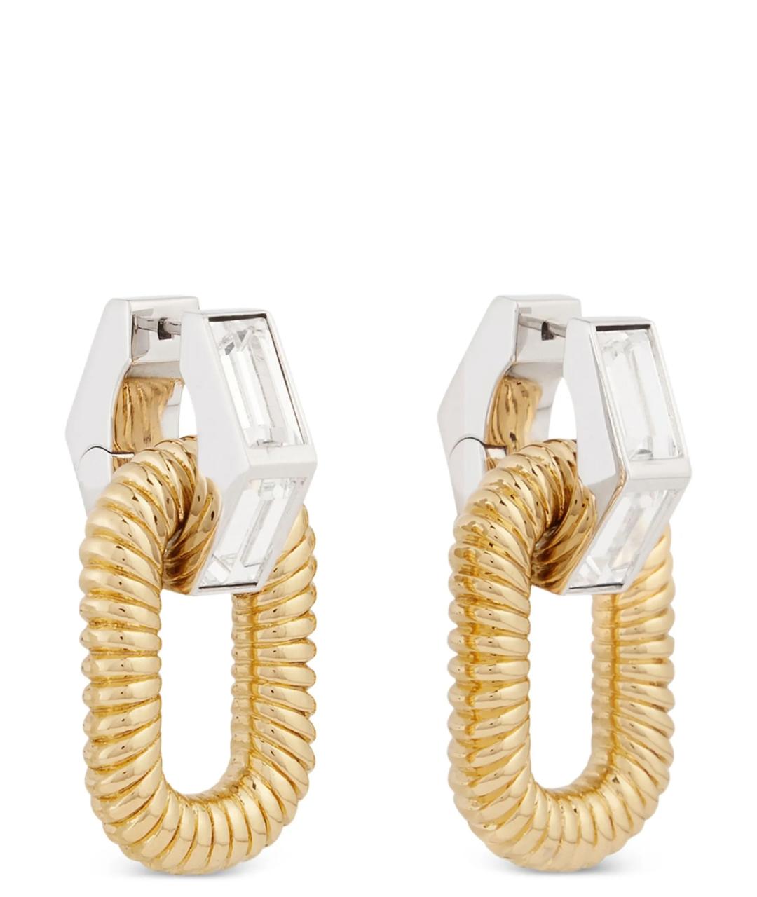 PACO RABANNE Золотые металлические серьги, фото 2