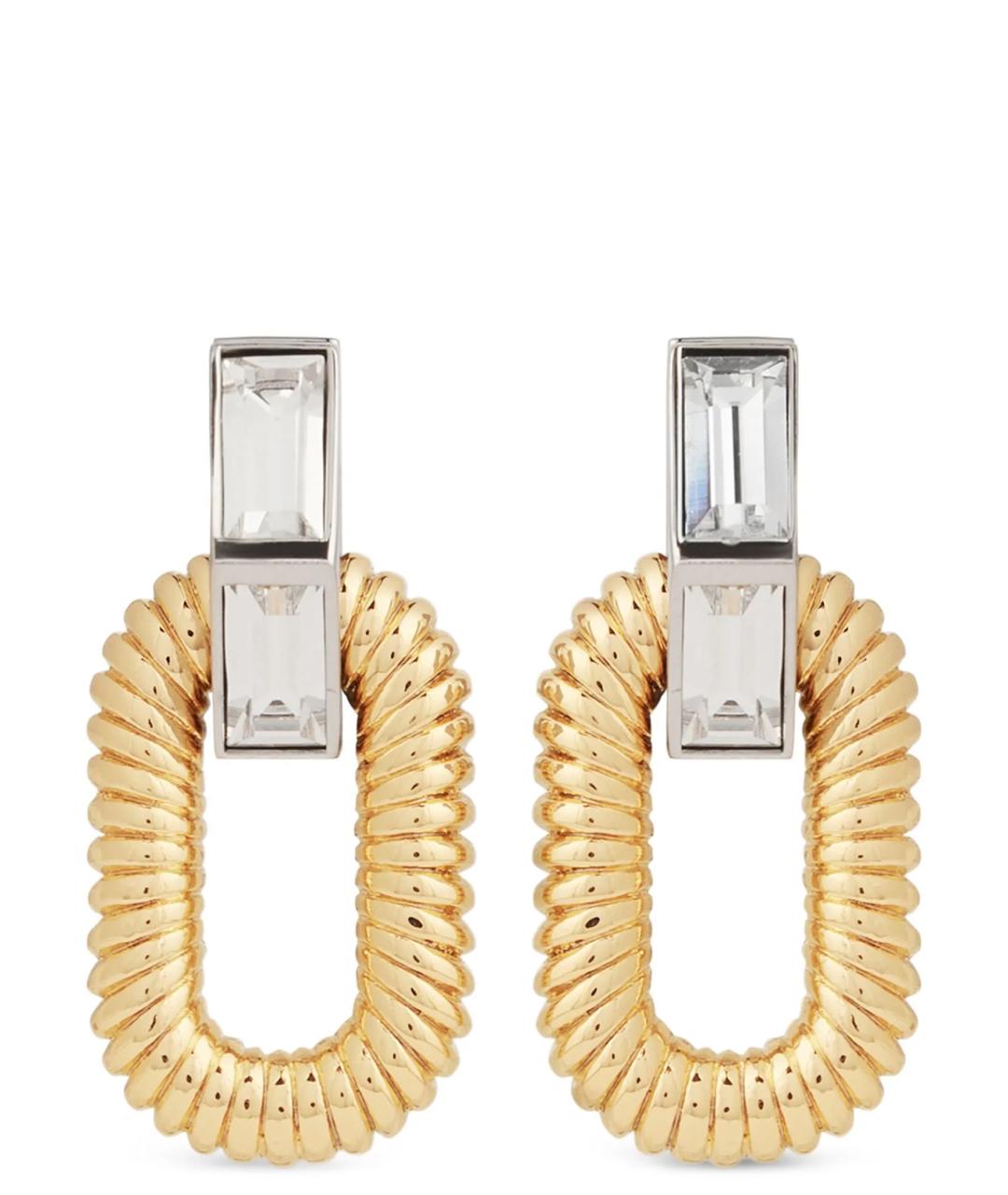 PACO RABANNE Золотые металлические серьги, фото 1